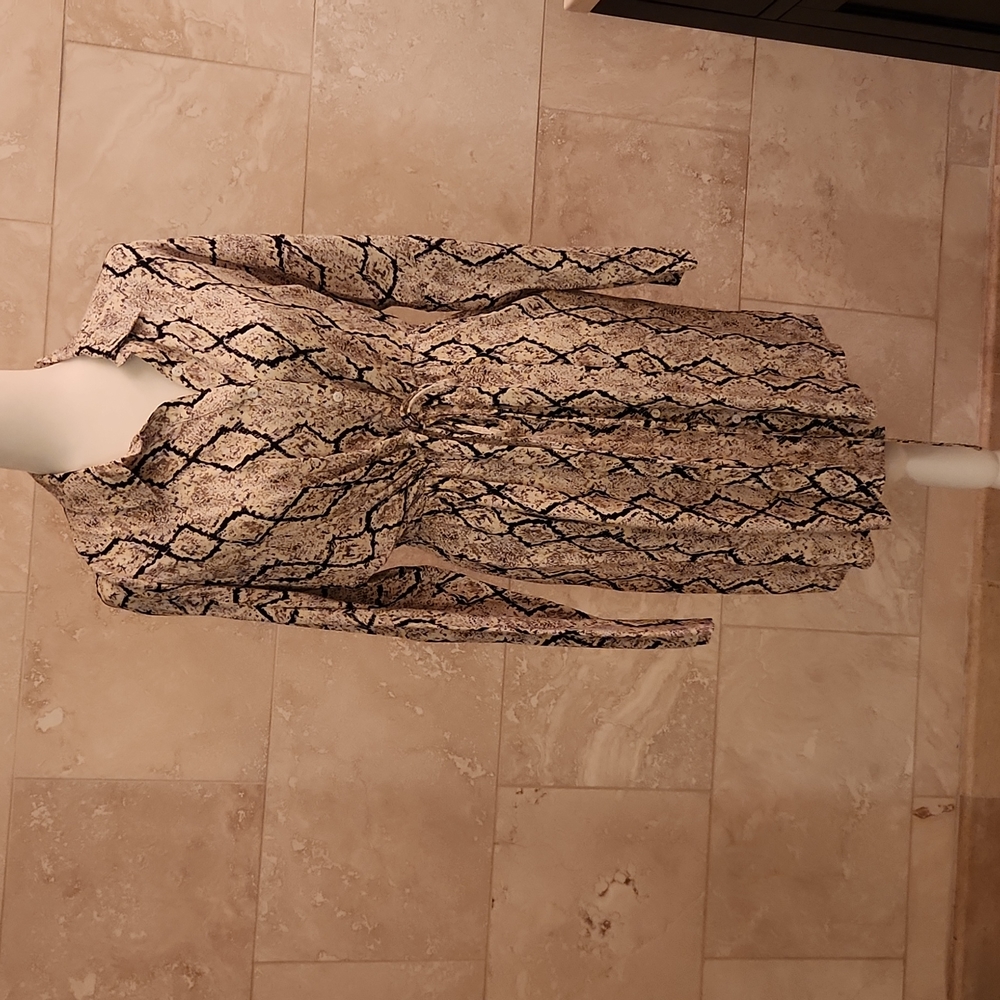 Snake print dress